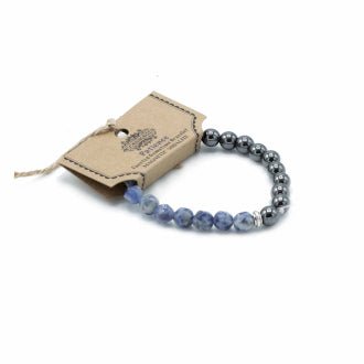 Faceted Gemstone Bracelet - Magnetic Sodalite - Alchem Soul