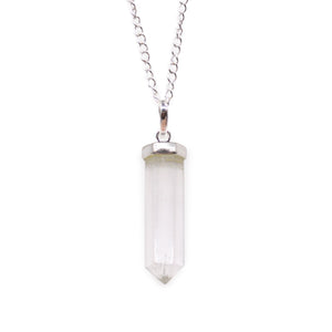 Gemstone Classic Point Pendant - Rock Quartz - Alchem Soul
