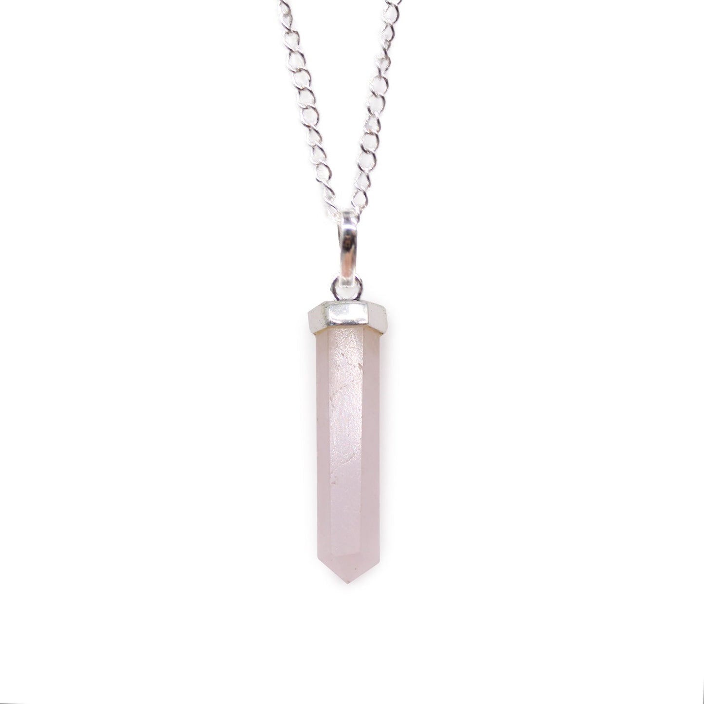 Gemstone Classic Point Pendant - Rose Quartz - Alchem Soul