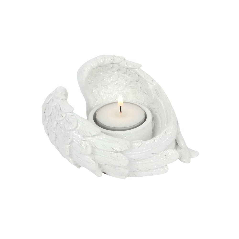 Glitter Angel Wing Candle Holder - Alchem Soul