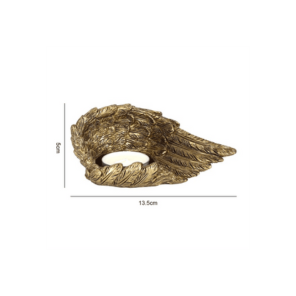 Gold Angel Wing Candle Holder - Alchem Soul