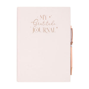 Gratitude Journal with Rose Quartz Pen - Alchem Soul