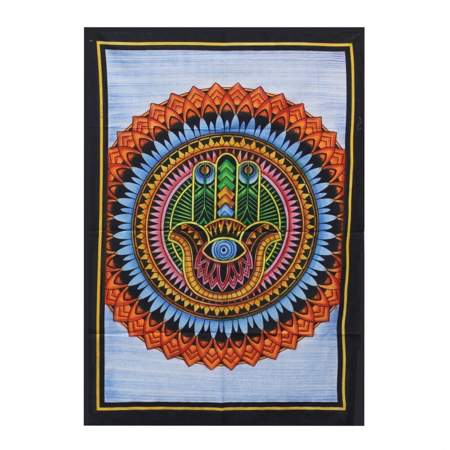 Handbrushed Cotton Wall Art - Hamsa - Alchem Soul