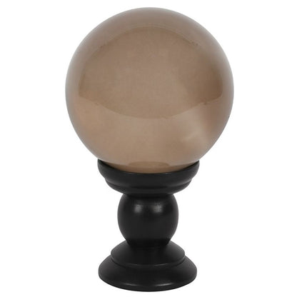 Large Grey Smoke Crystal Ball on Stand - Alchem Soul