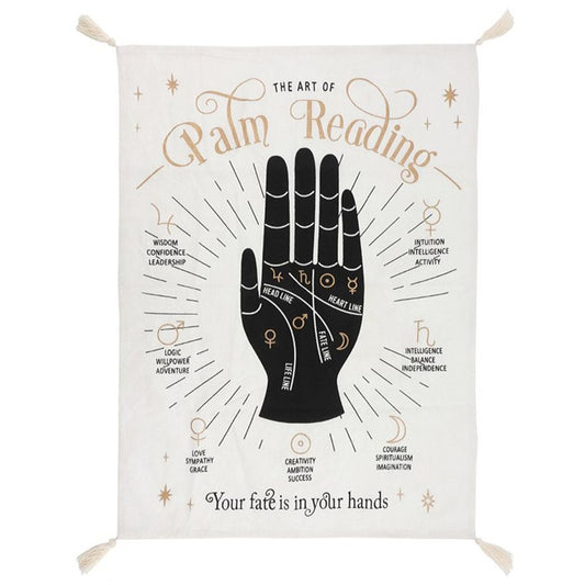 Large Palm Reading Wall Tapestry - Alchem Soul