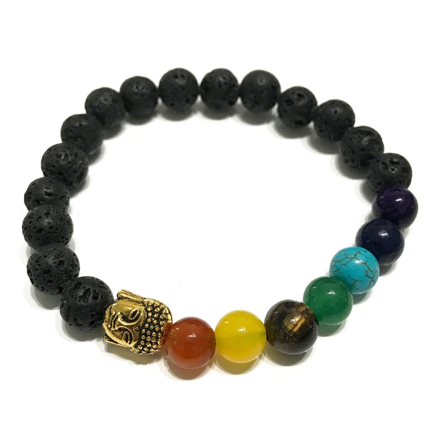 Lava Stone Bracelet - Buddha Chakra - Alchem Soul