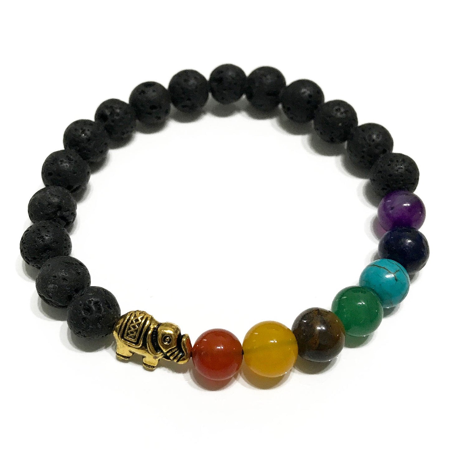 Lava Stone Bracelet - Elephant Chakra - Alchem Soul