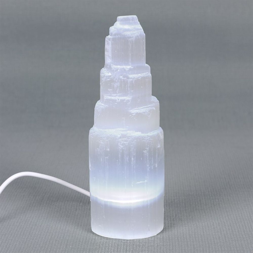 LED Selenite Mountain Lamp - Alchem Soul