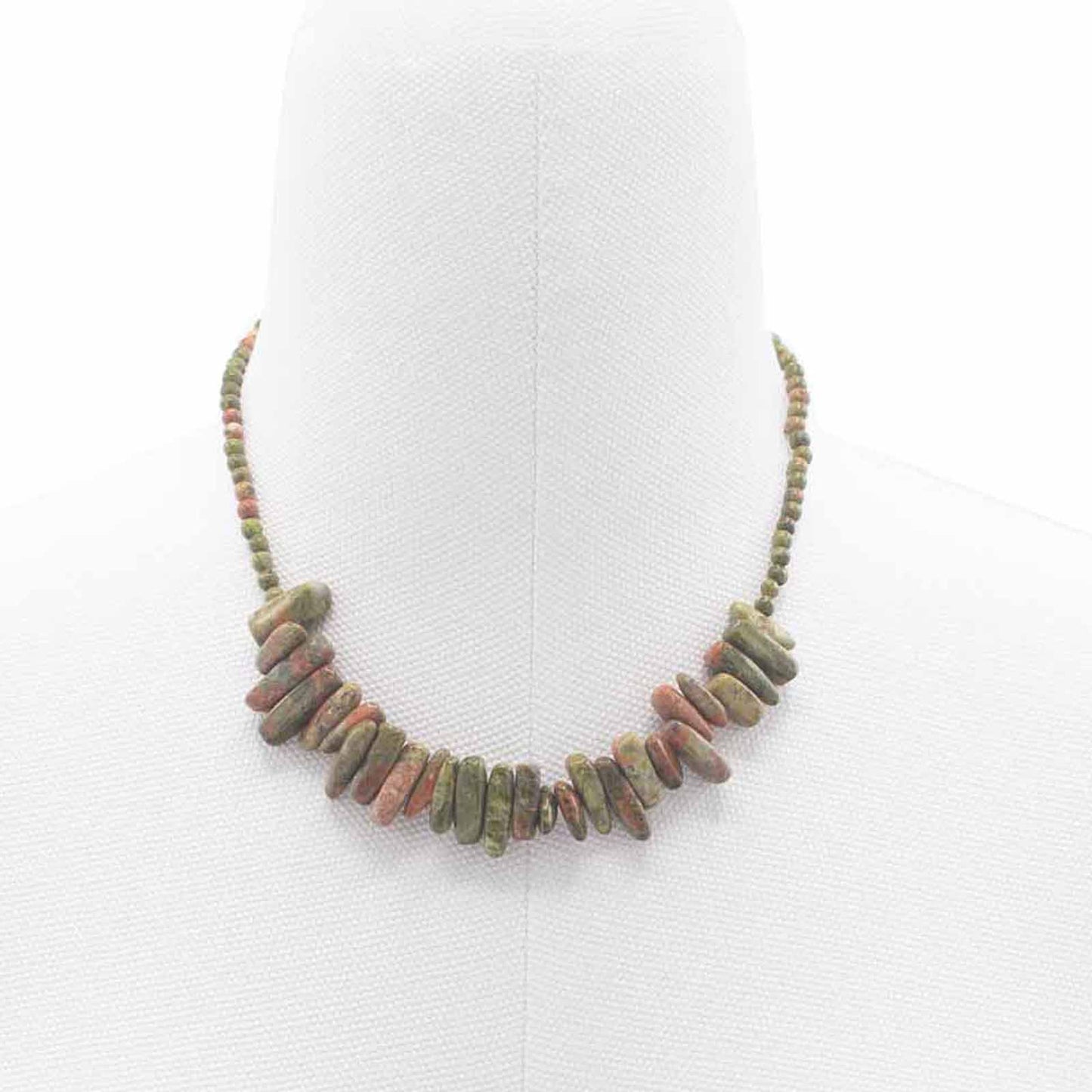 Longstone Gem Necklace - Unakite - Alchem Soul