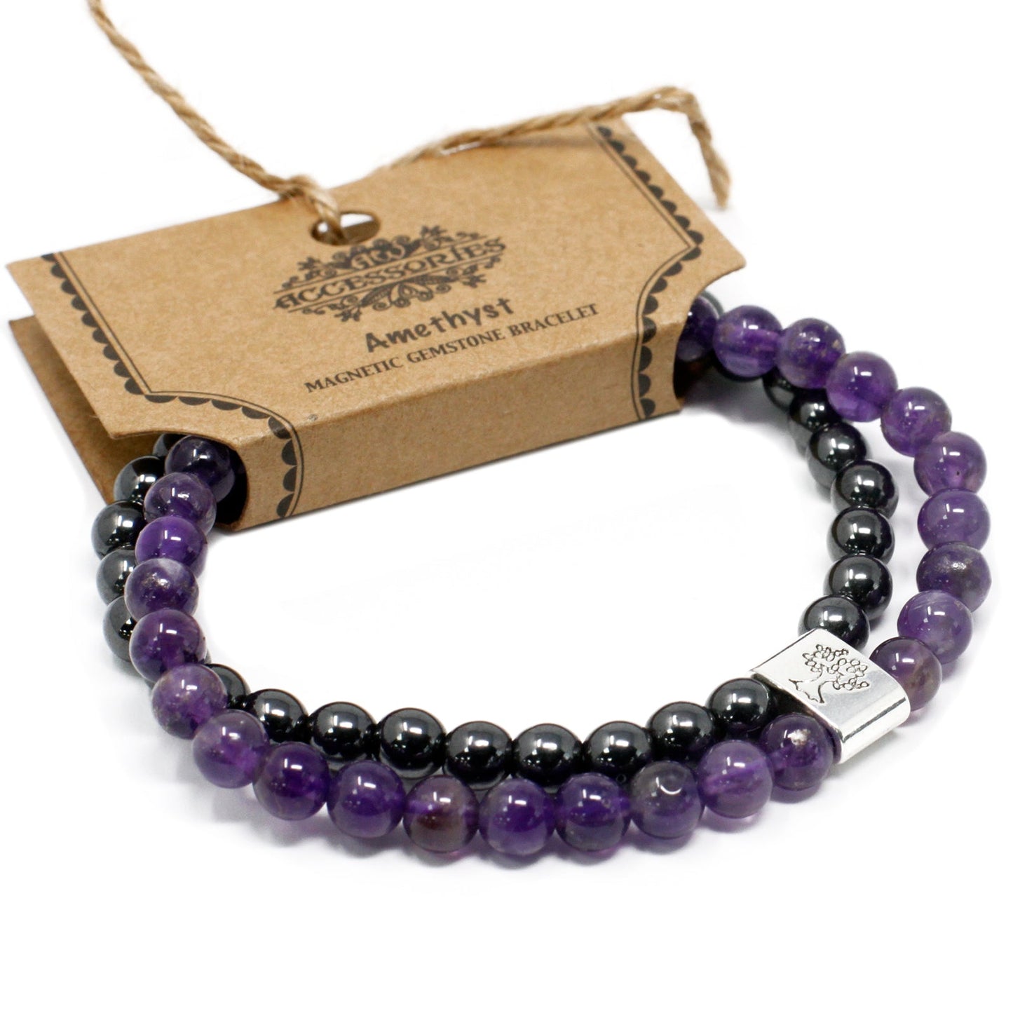 Magnetic Gemstone Bracelet - Amethyst - Alchem Soul