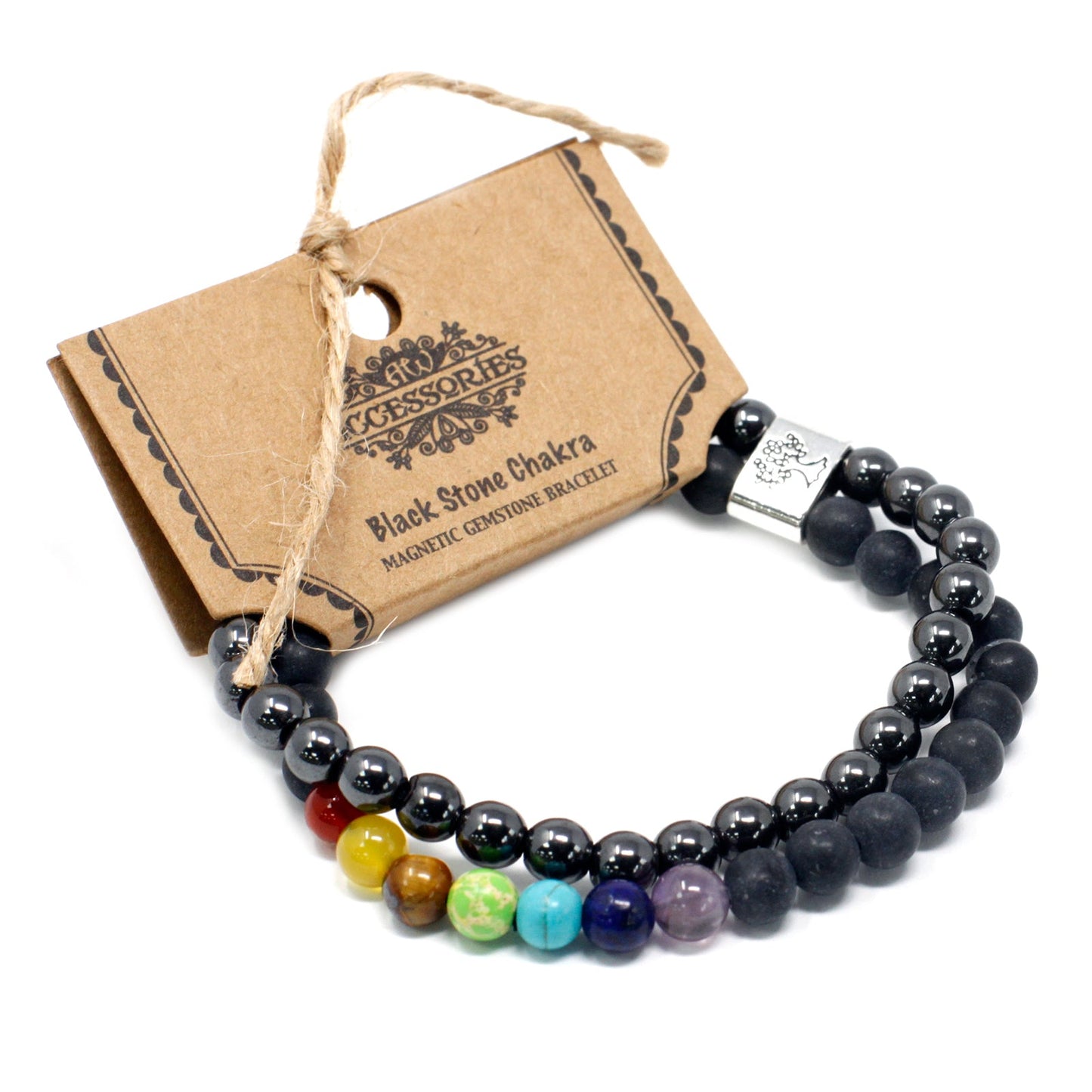 Magnetic Gemstone Bracelet - Black Stone Chakra - Alchem Soul