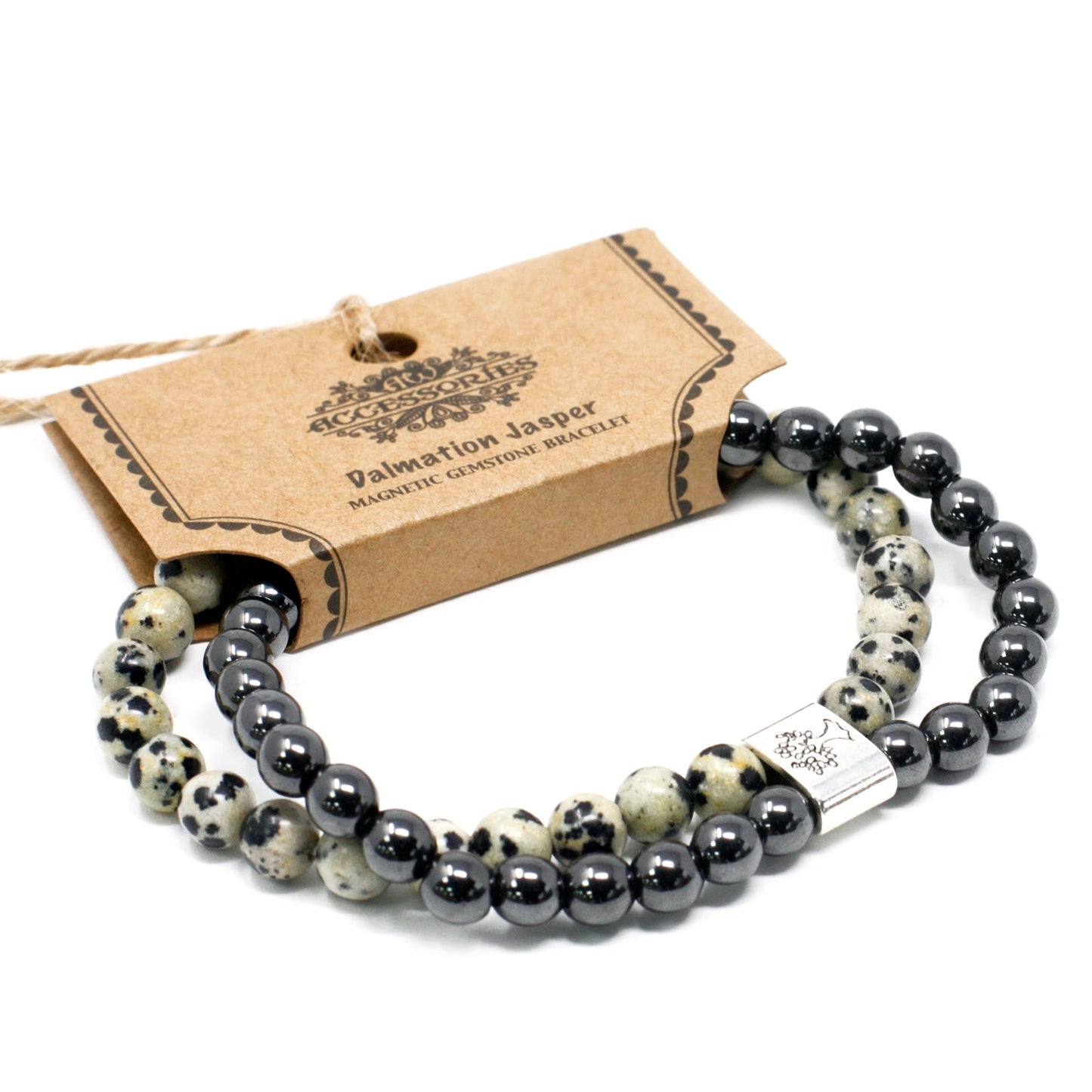 Magnetic Gemstone Bracelet - Dalmation Jasper - Alchem Soul