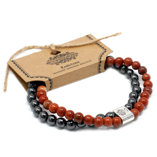 Magnetic Gemstone Bracelet - Redstone - Alchem Soul