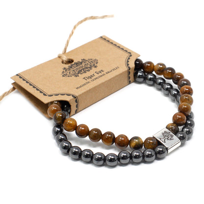 Magnetic Gemstone Bracelet - Tiger Eye - Alchem Soul