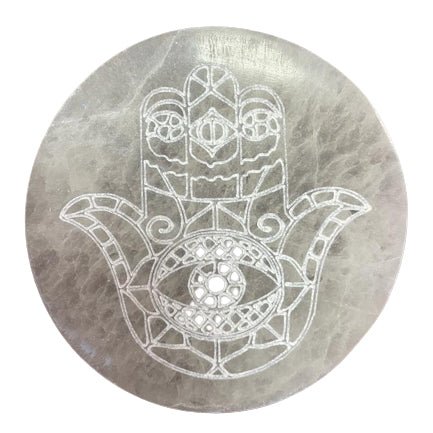 Medium Charging Plate 10cm - Hamsa - Alchem Soul