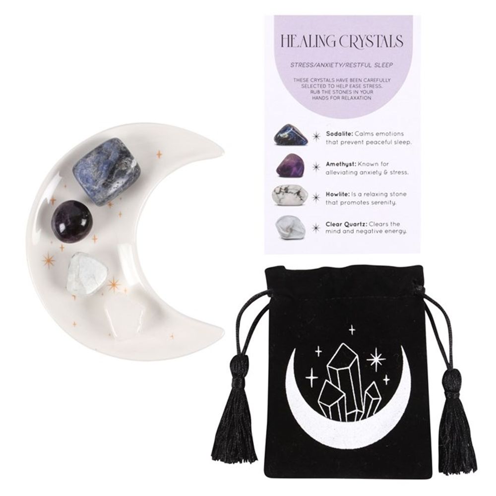 Moon Trinket Dish - Healing Crystal Set - Alchem Soul