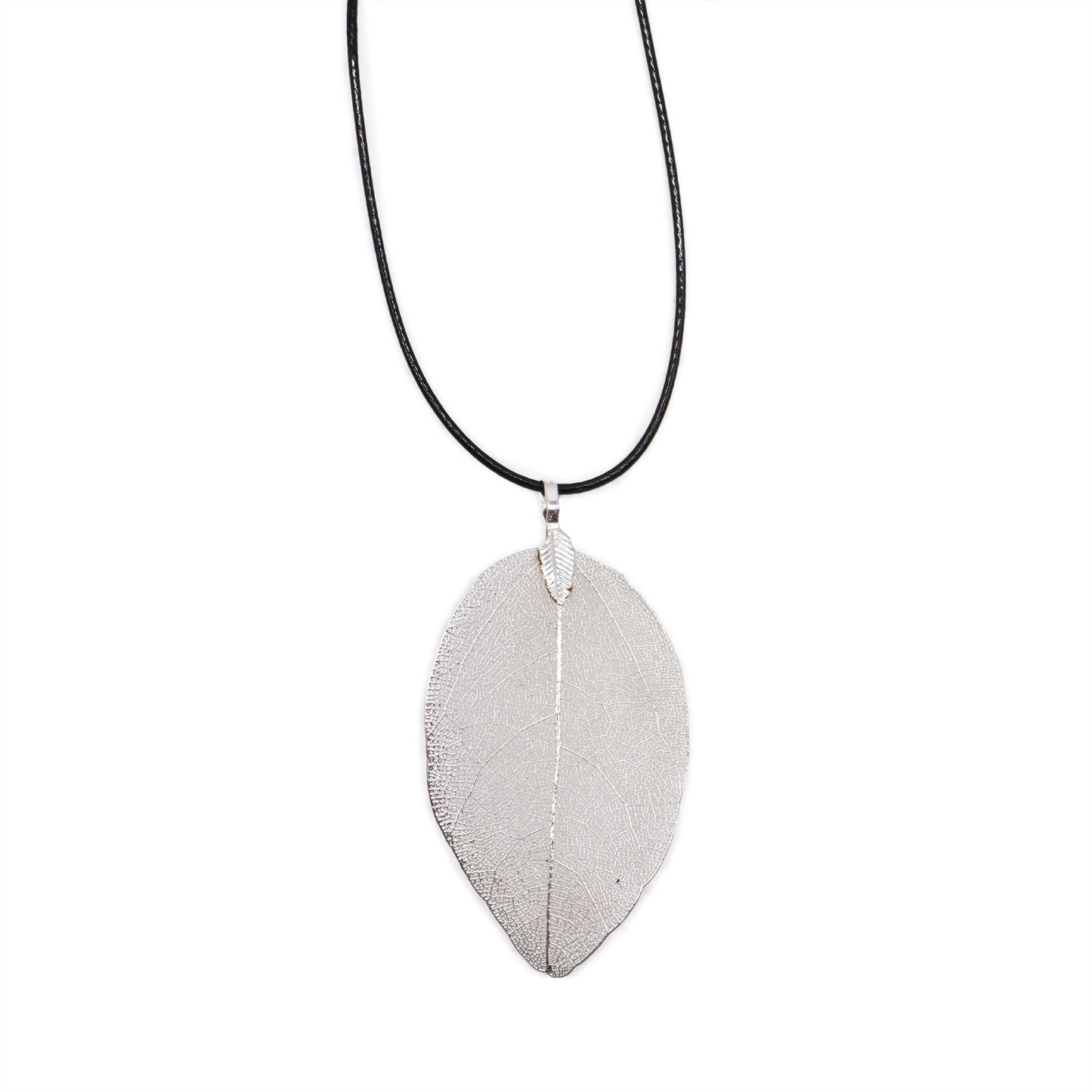 Necklace - Bravery Leaf - Silver - Alchem Soul