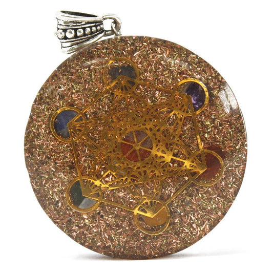 Orgonite Power Pendant - Multi Power Chakra - Lrg - Alchem Soul