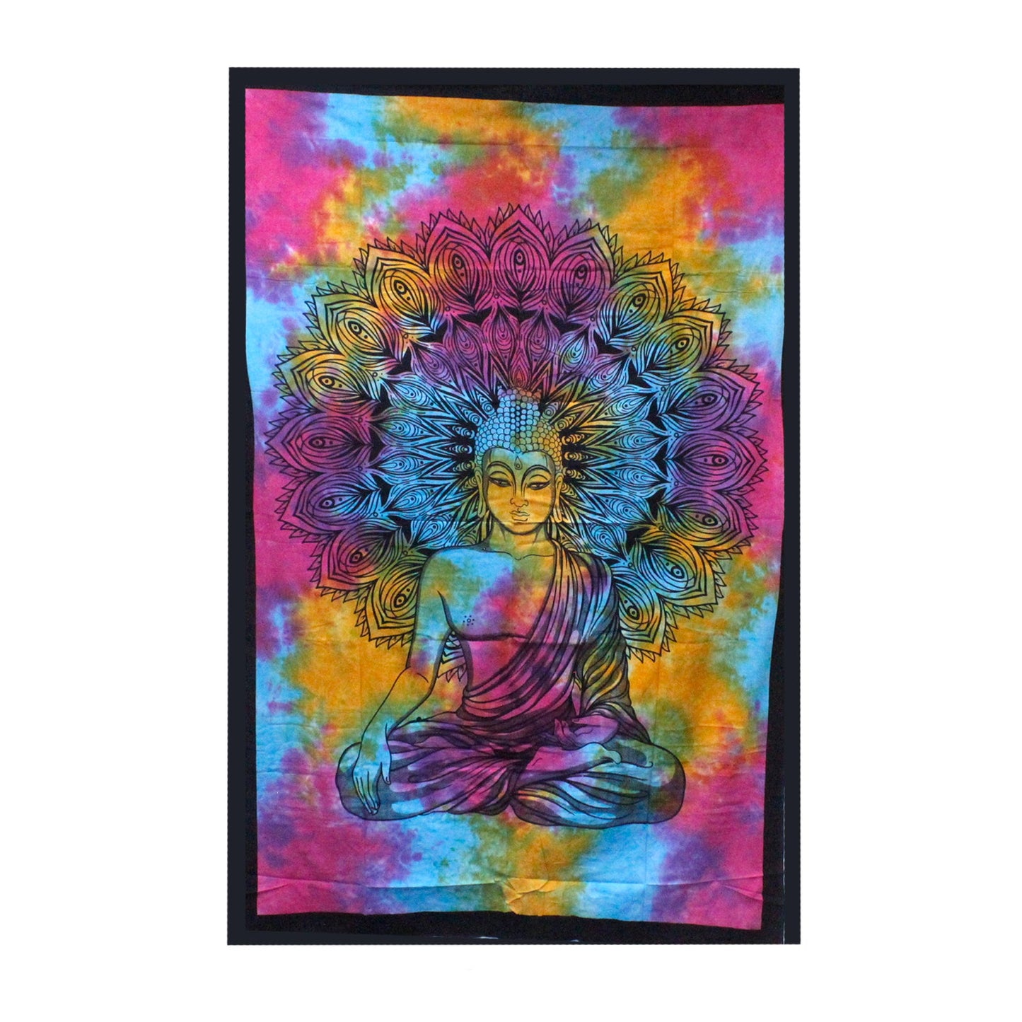 Peaceful Buddha Single Cotton Bedspread - Alchem Soul