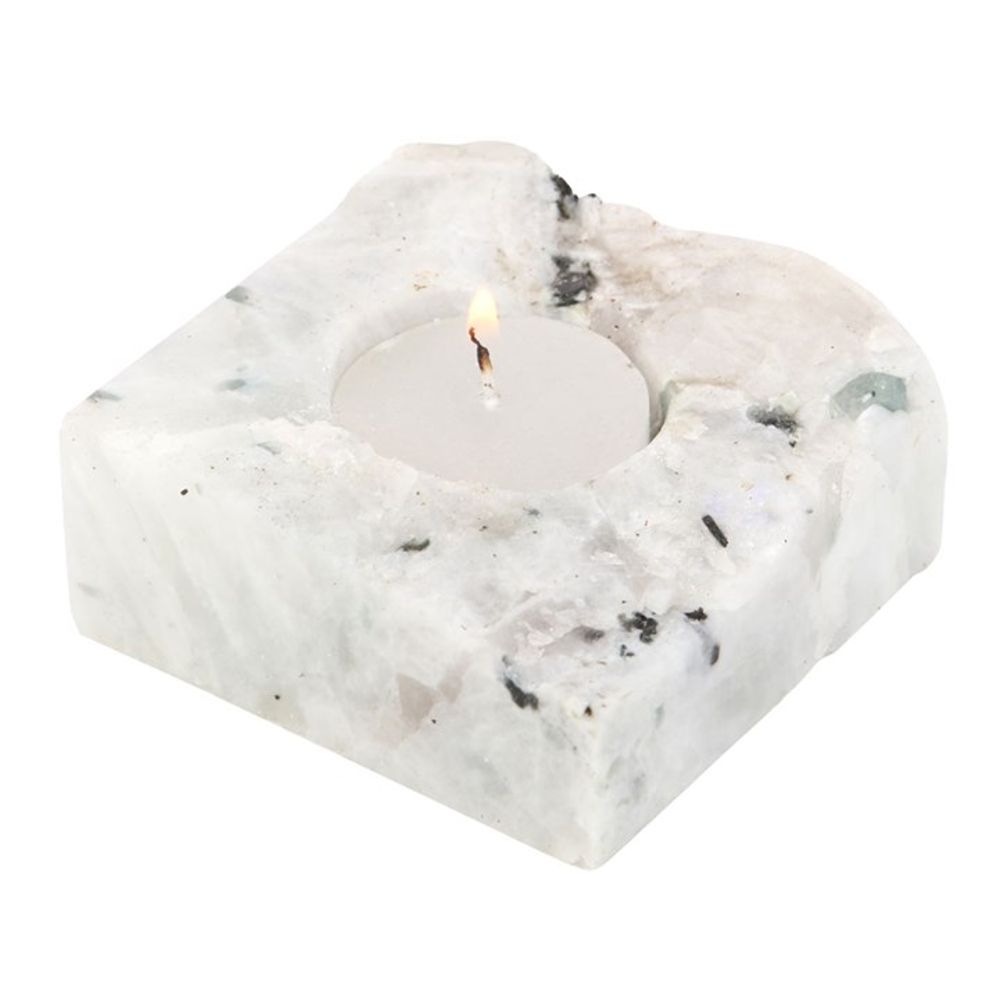 Rainbow Moonstone Candle Holder - Alchem Soul