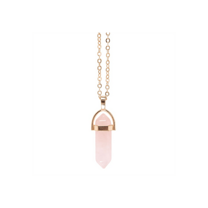 Rose Quartz Crystal Necklace Card - Alchem Soul