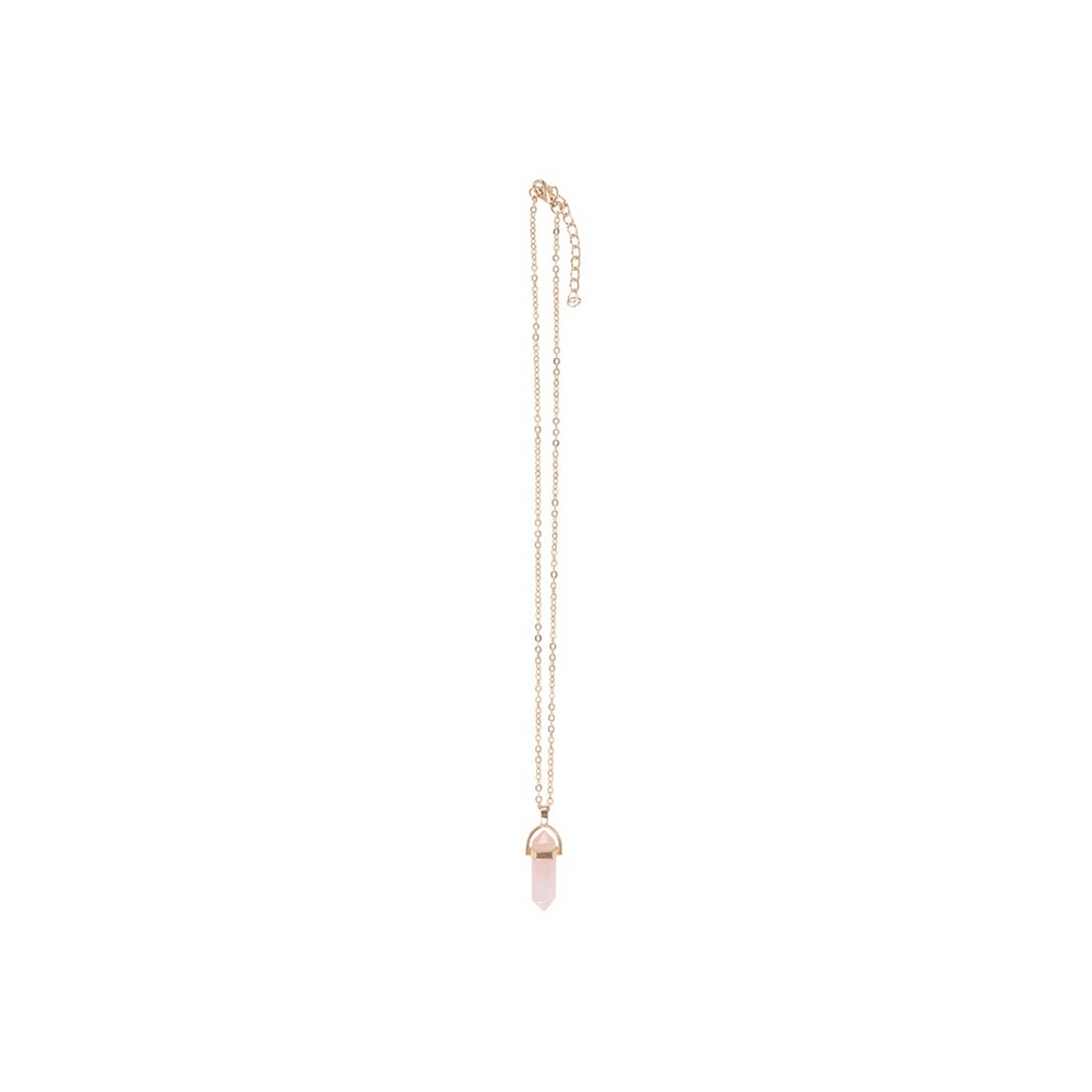 Rose Quartz Crystal Necklace Card - Alchem Soul