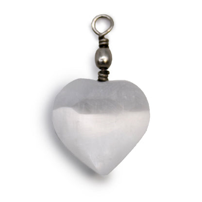 Selenite Heart Pendant - Alchem Soul