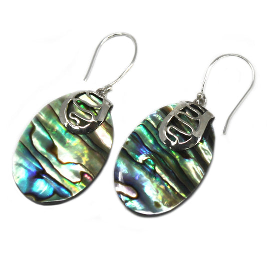 Shell & Silver Earrings - Abalone - Alchem Soul