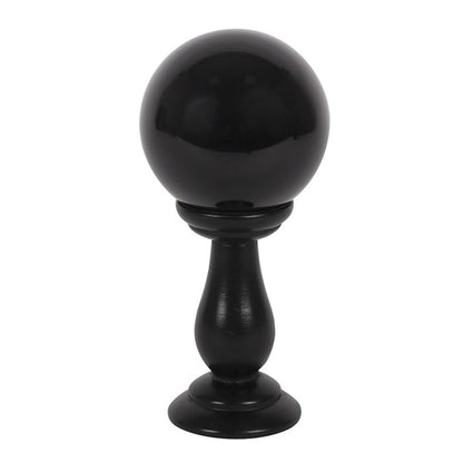 Small Black Crystal Ball on Stand - Alchem Soul