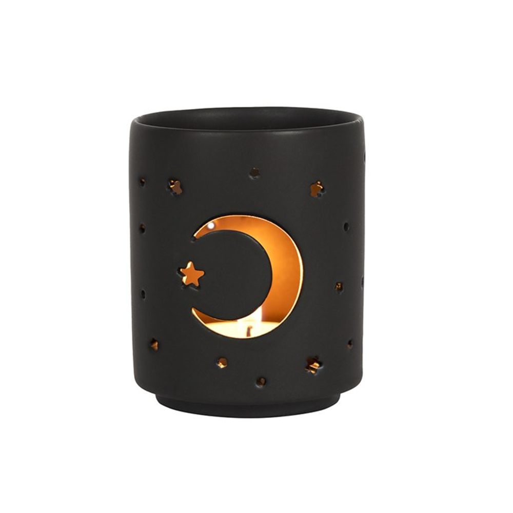 Small Black Mystical Tealight Holder - Alchem Soul