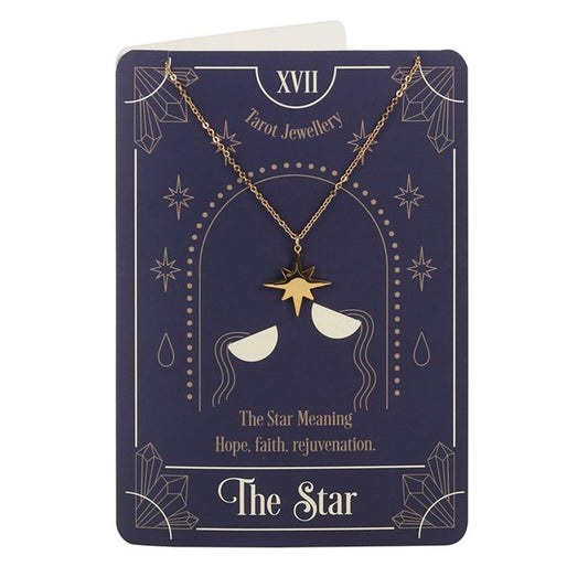 The Star Tarot Necklace on Greeting Card - Alchem Soul