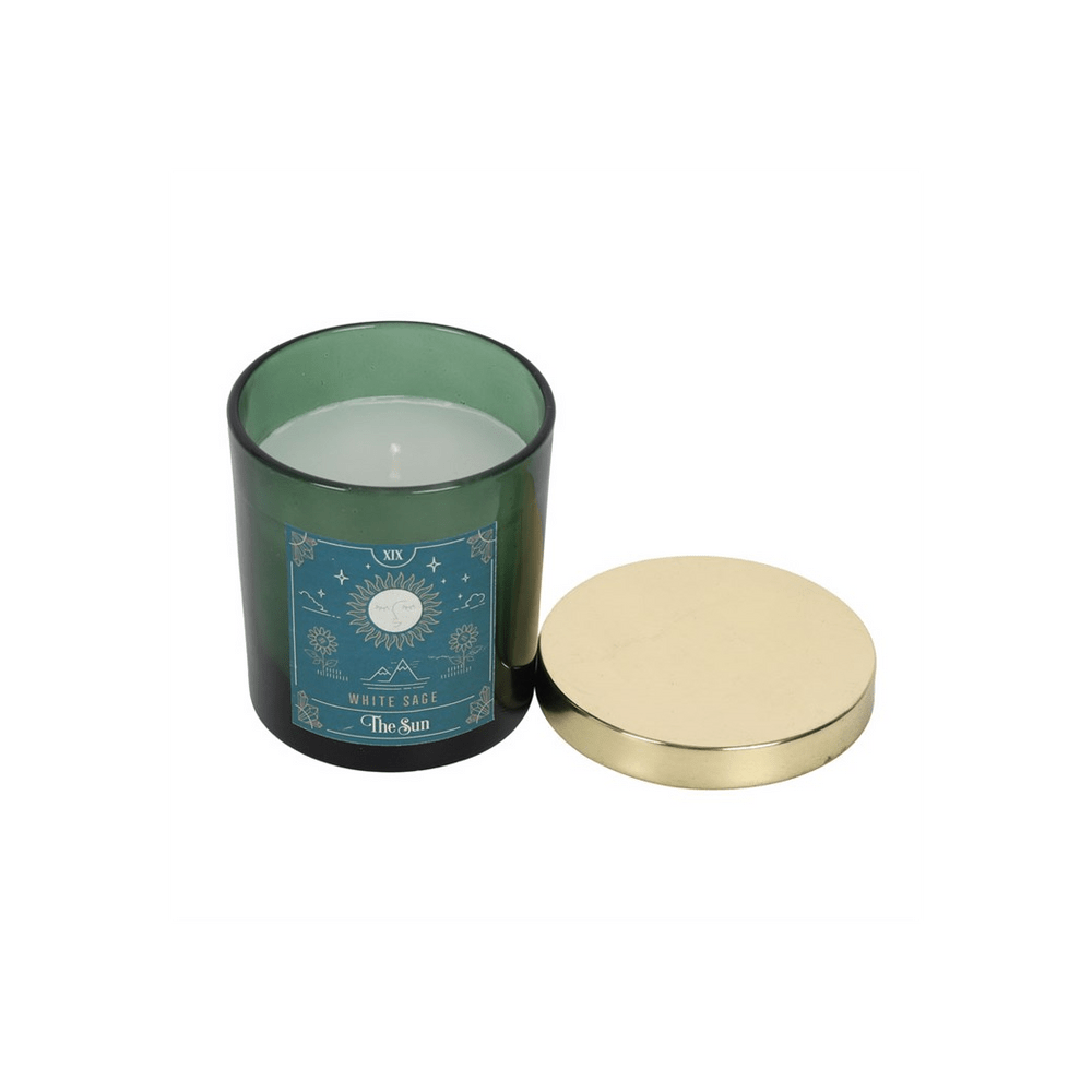 The Sun White Sage Tarot Candle - Alchem Soul