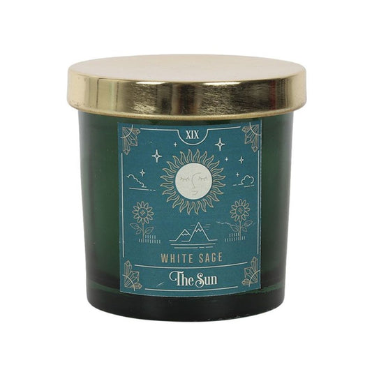 The Sun White Sage Tarot Candle - Alchem Soul