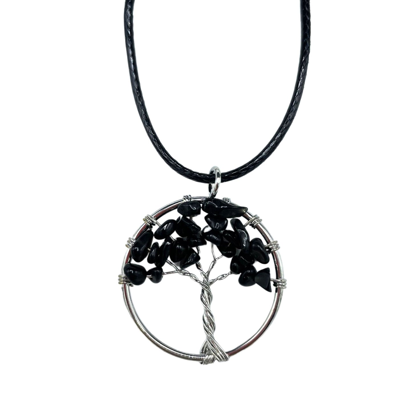 Tree of Life Pendant - Black Agate - Alchem Soul