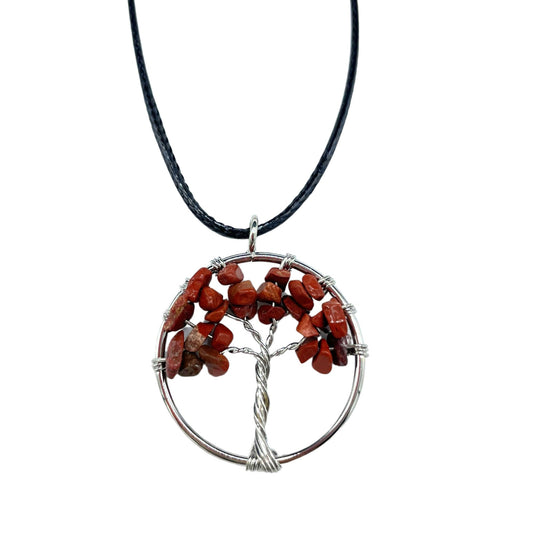 Tree of Life Pendant - Red Jasper - Alchem Soul