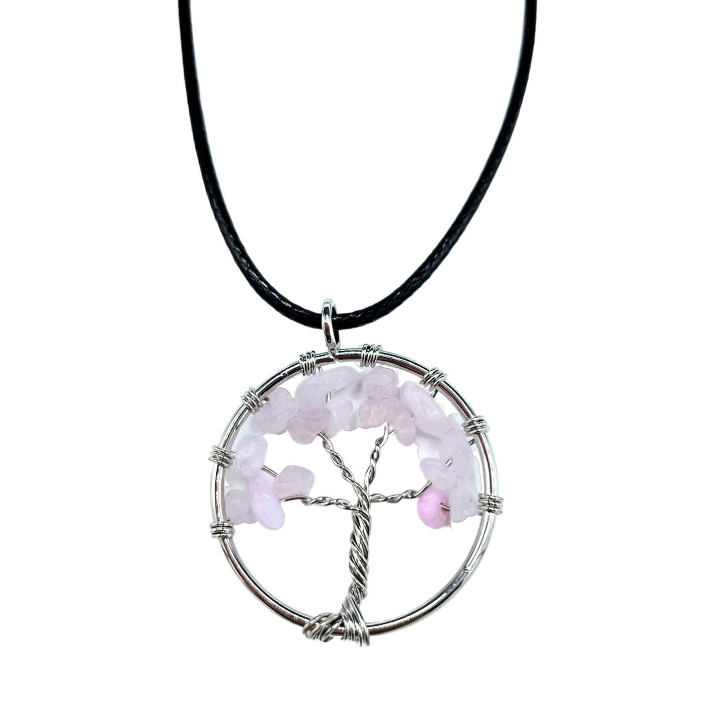 Tree of Life Pendant - Rose Quartz - Alchem Soul