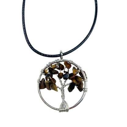 Tree of Life Pendant - Tiger Eye - Alchem Soul