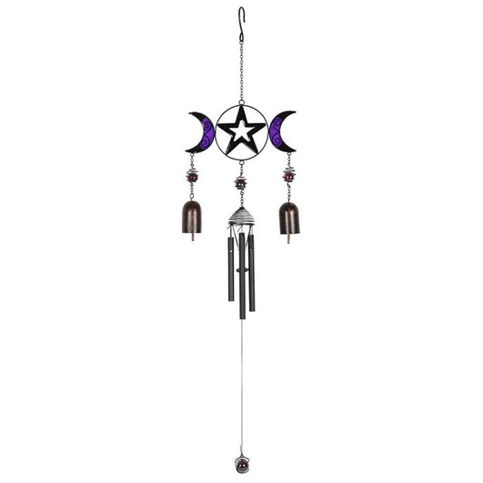 Triple Moon Windchime with Bells - Alchem Soul