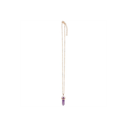 Amethyst Crystal Necklace Card Unearth the Power - thesoulmindspirit