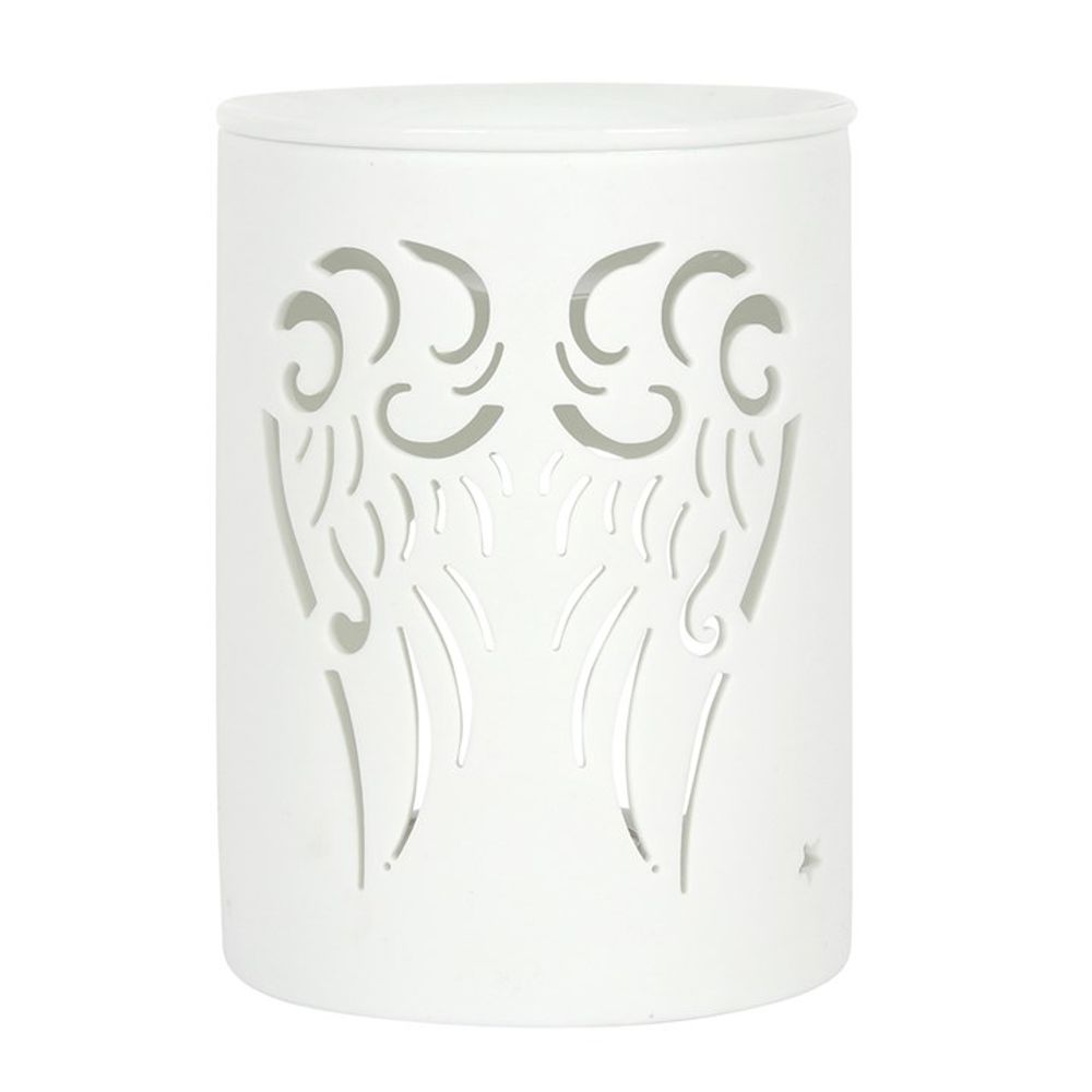 White Angel Wings Cut Out Oil Burner - Alchem Soul