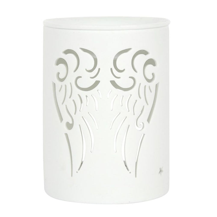 White Angel Wings Cut Out Oil Burner - Alchem Soul