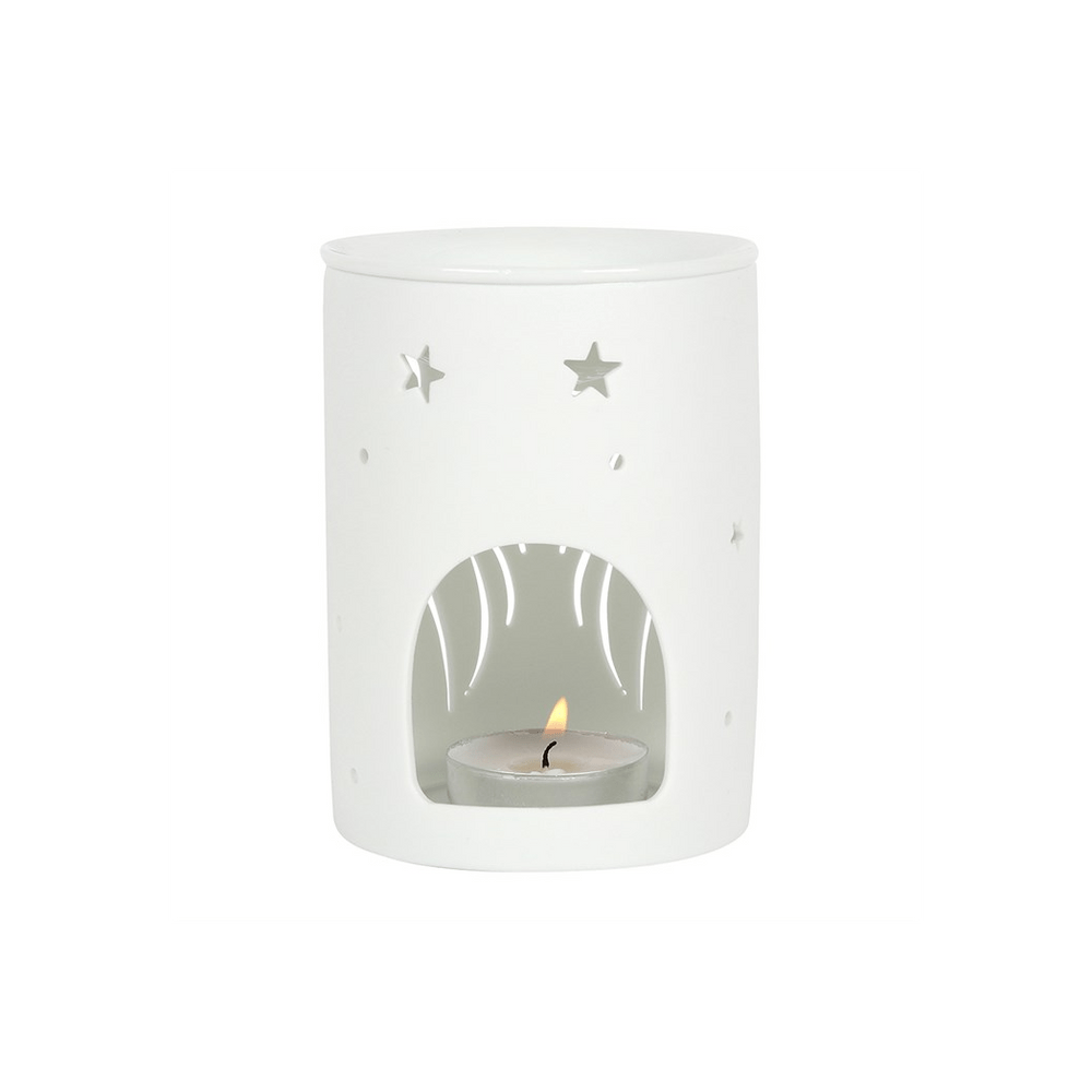 White Angel Wings Cut Out Oil Burner - Alchem Soul