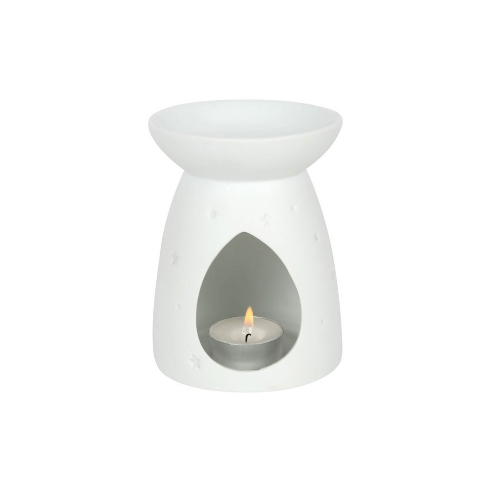 White Ceramic Angel Wings Oil Burner - Alchem Soul