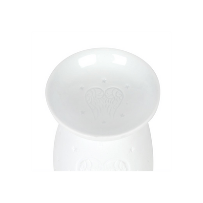 White Ceramic Angel Wings Oil Burner - Alchem Soul