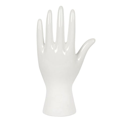 White Ceramic Palmistry Hand Ornament - Alchem Soul