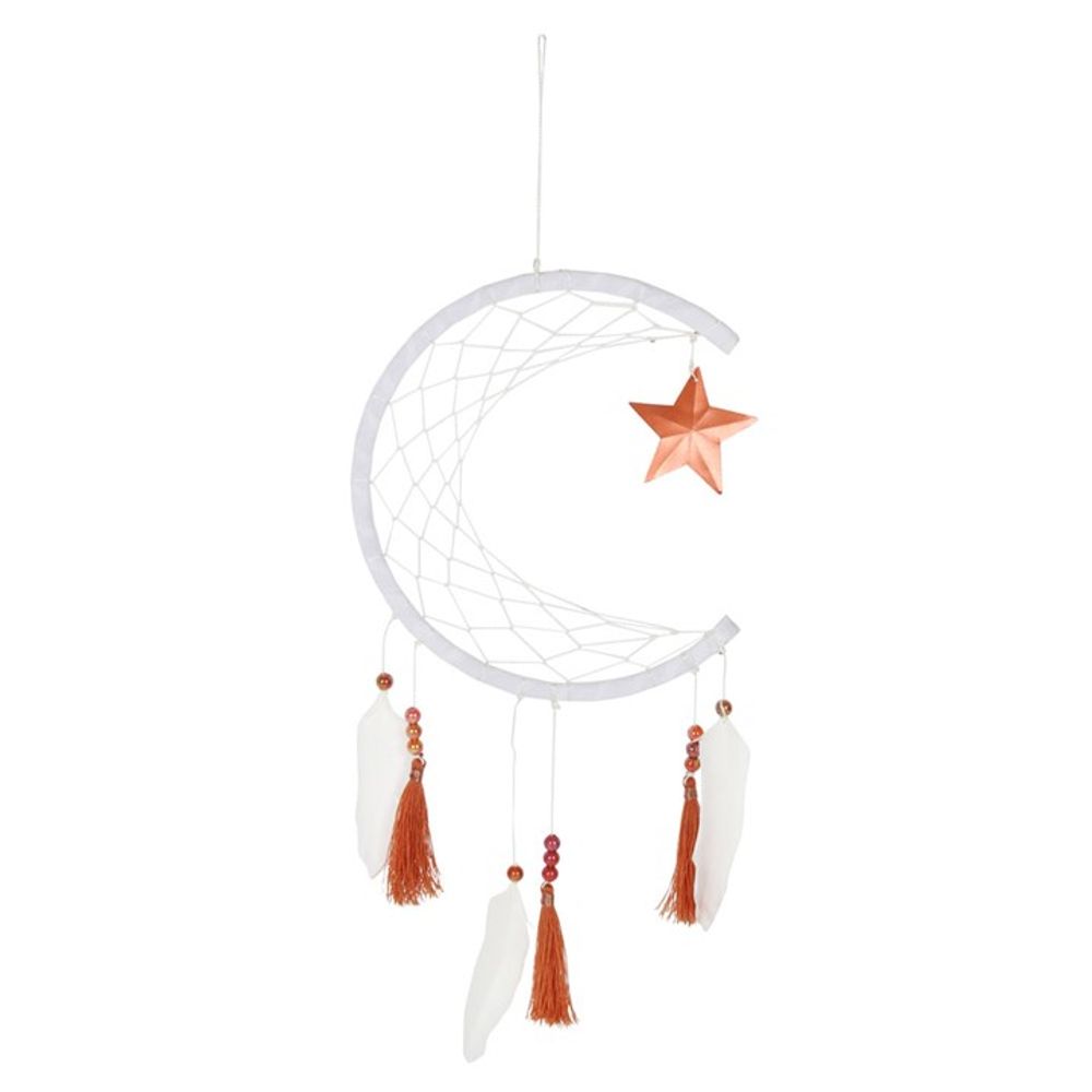 White Crescent Moon Dreamcatcher - Alchem Soul