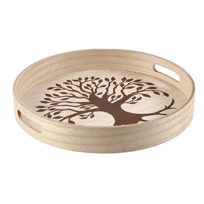 Wooden Serving Tray - Tree of Life - Alchem Soul