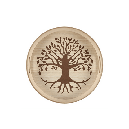 Wooden Serving Tray - Tree of Life - Alchem Soul