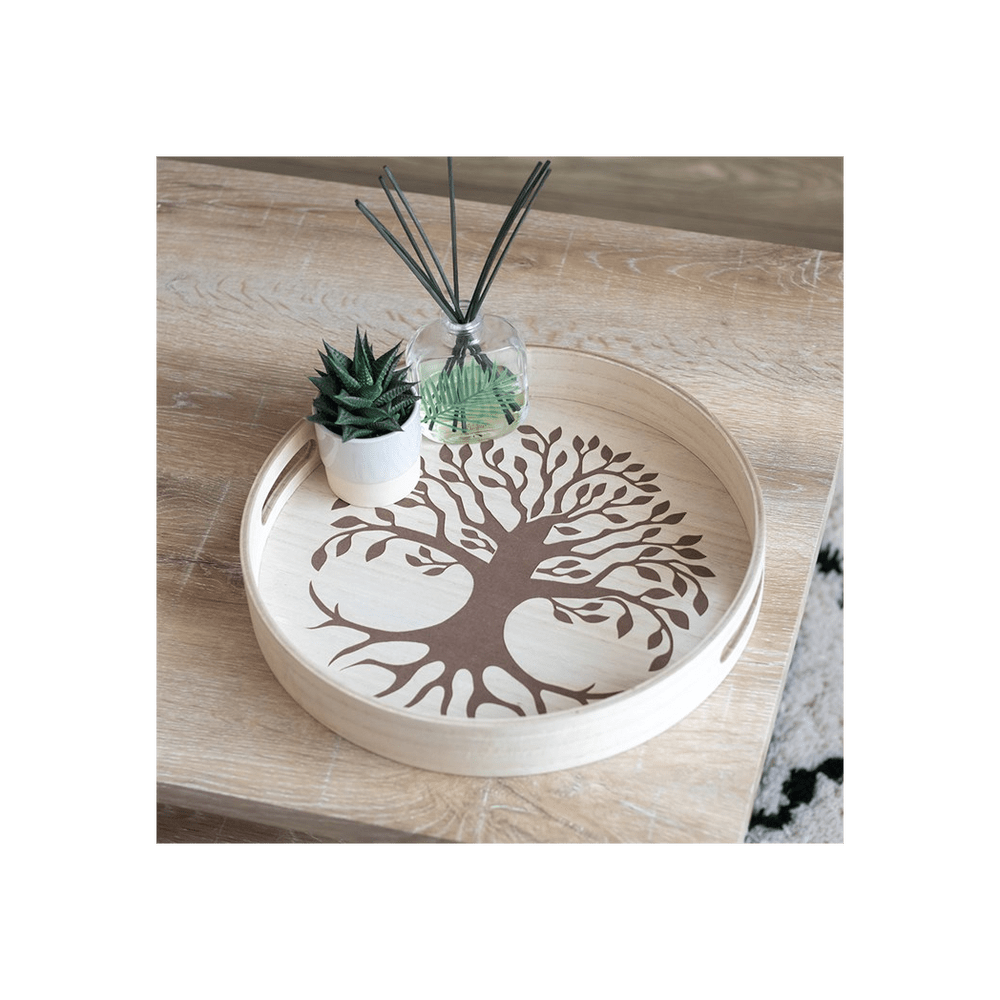 Wooden Serving Tray - Tree of Life - Alchem Soul